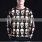 Men's Full Body Death's-head Human Skull Fleece Shirt