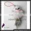 CX-P-15 Wholesale Genuine Mink Fur Charms Animal Phone Pendant