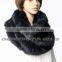 CX-S-51B Genuine Rabbuit Fur Handknitted Snood