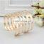 Fashion iron gold hollow bangle cuff bracelet for women