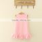 Baby girl dress patterns sleeveless Pink korea casual dress picture Lovely fish cutting dresses baby clothes