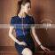 Custom High Quality Short Sleeve Latest Beautiful Blouse Styles Formal Shirt Blouse Pattern