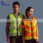 Hot sales customizable label polyester reflective crystal lattice safety vest