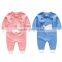 B22215A Newest spring and autumn baby cotton knitted Crochet Romper