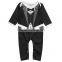 toddler business uniform design long sleeve baby boy romper