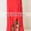 Red Side Slit Ladies Latest Long Skirt Design Wholesale