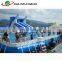 Rectangular Giant Collapsible metal frame aquaculture swimming pool, folding removable swimming pools