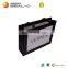 New design fashion gifts printed handle ribbon matt black paper bag