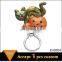 Wholesale Halloween Item Enamel Pumpkin With a Cat Magnetic Eyeglass Holder