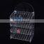 Assembly transparent plexiglass 4 layer nail polish display showcase