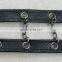 Factory direct black pu leather lace iron chain lace trimming