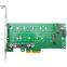 Linkreal PCIe M.2 NVMe Adapter PCIe x4 to 2 port M.2 NVMe SSD NGFF Expansion Card