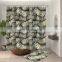 i@home fabric dollar bill luxury bathroom custom print shower curtains polyester and bath mat set