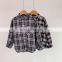 6356 Fashion kids clothes baby girl  long sleeved cotton casual plaid shirt