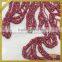 Red bridal wedding dress rhinestone applique FHA-061
