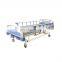 Best price metal hospital bed medical manual hospital couch three crank alluminium siderail for patient