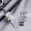 wholesales factory price promotional metal bear usb flash drive