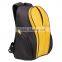 Yellow 300D Backpack Designer Diaper Bags with Bottle Bag