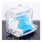 New Clear Acrylic Cotton Swab Box Makeup Storage Cotton Swab Box Plastic Organizer Cosmetic Holder