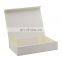 Ready stock shallow ivory color custom printing magnetic packaging gift box wholesale