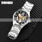 Skmei 9258 Stainless Steel Strap Luxury Skeleton Mechanical Automatic Watches Wrist for Men