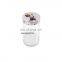 Marble Lid Hammered Glass Canister