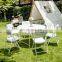 portable outdoor furniture white round rectangular plastic banquet catering dining bbq camping picnic folding table