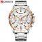 CURREN 8363 Men Quartz Watch With Logo Stainless Steel Japan Quartz Chronograph Business Men Wrist Watches