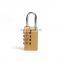 Small 4 Digital Security Anti-Rust Brass Combination Lock For Luggage Case