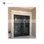 Luxurious Black Arch Forged Iron Double Entry Door For Apartment Design