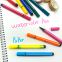 supplier custom logo multi color watercolor marker felt tip color ink rainbow triangle water color marker pens sets for gifts