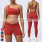 Wholesale Custom Workout Wear One Shoulder Sport Bra Pleated Waist Shorts Leggings 3 Piece Suit Gym Fitness Yoga Set For Women