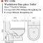 WC-1106 Washdown One-Piece Toilet with Soft Closing Cover Ramp Down Closer, Water Closet Toilet Bowl