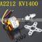 XXD A2212 brushless motor/ four Axis(KV930 / KV1000 / KV1400 / KV2200)