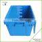 Hinged Storage Plastic Box Fold Down Lid 50 Litre