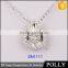 Factory handdcrafted custom sparkle design silverengagement necklace set