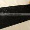 Chunky black self-Stick glitter fabric border