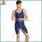 Bodywear USA Spandex Singlet Navy Silver Wrestling gear