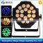 China dmx 512 indoor 18pcs rgbwa cob led par can