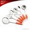 Durable 6pcs stainless steel kitchen cooking tools set with colorful handle
