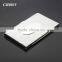 New Arrival High-Grade Name ID Card Box Organizer Lines Emboss Oval Metal Business Card Case Stainless Steel Card Holder