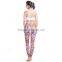 Latest design hot sale womens yoga leggings with floral printings