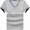 China Clothes Factory 100% Cotton T Shirts Man Woman Promotion Custom Design V Neck Tee Shirts