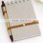 Notepad with plastic pen
