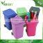 Plastic Mini Desktop Wheelie bin desk tidy