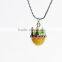 2016 new design pewter enamel crown pendant