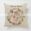 cotton&linen beautiful decorative pillow case for sofa leaning on