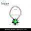 Fashion necklaces 2016 green black resin flower pendant alloy chains choker pendant necklace jewelry fashion