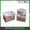 Brown Square Antique Wicker Woven Storage Baskets