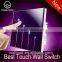 New Wallpad Pink LED Waterproof UK Tempered Glass 110~250V 4 gang 2 way 3 way Electrical Touch Screen Light Control Wall Switch                        
                                                Quality Choice